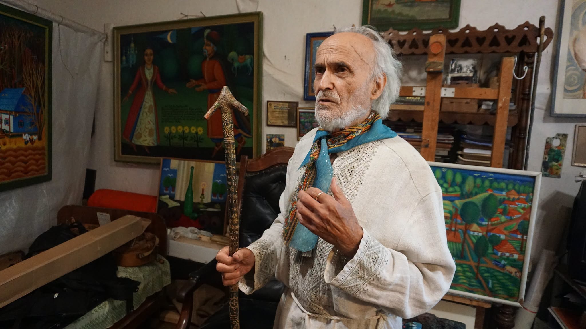 The Holodomor Museum visited artist Ivan Novobranets