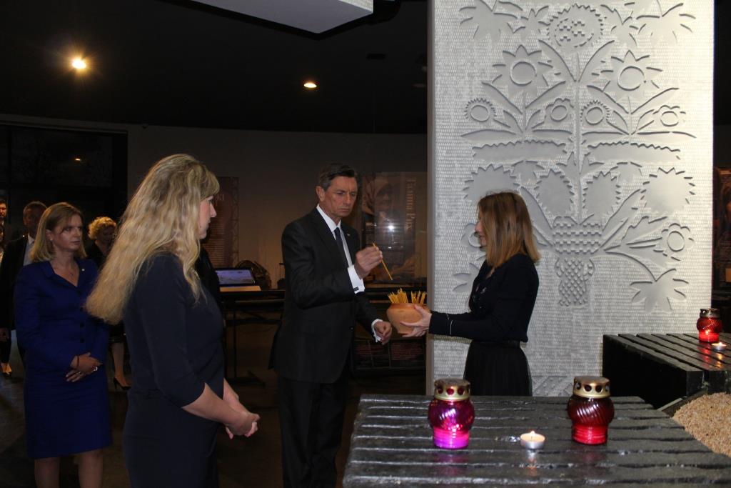 The President of Slovenia visited the Holodomor Victims Memorial