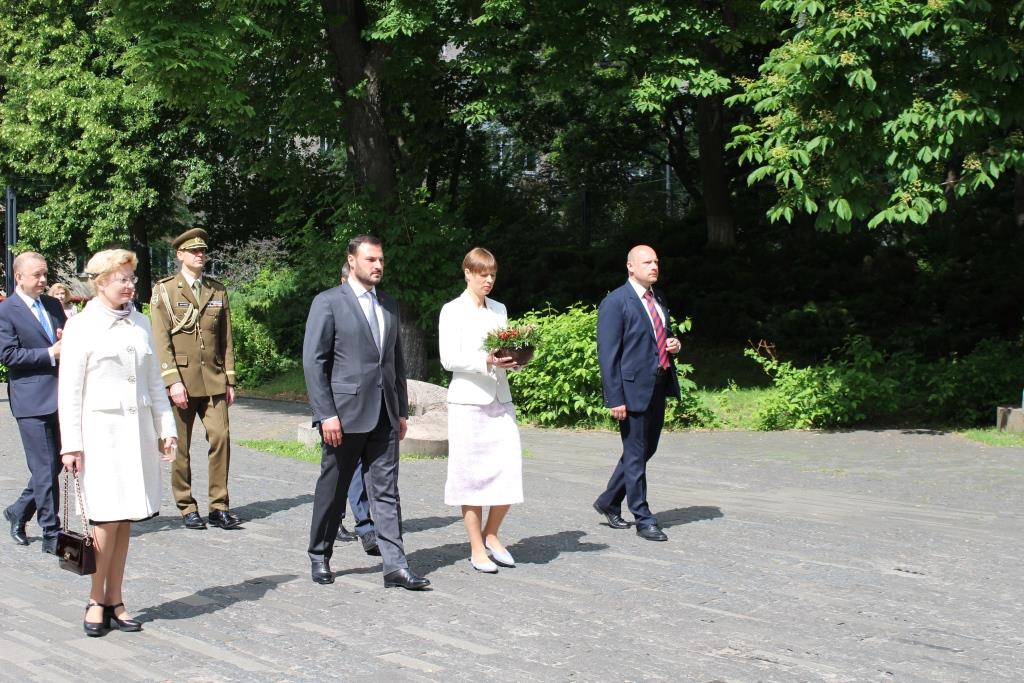 The President of Estonia visited the Holodomor Victims Memorial