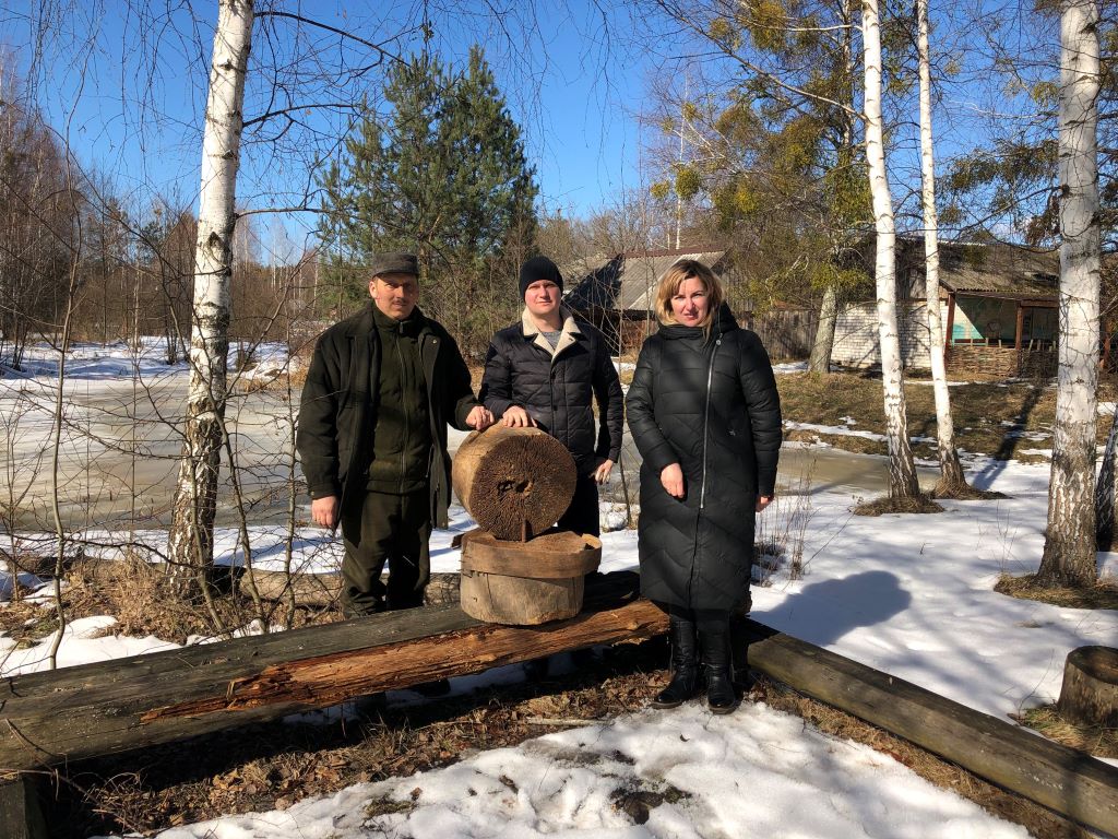 Wooden millstones were gifted to our museum