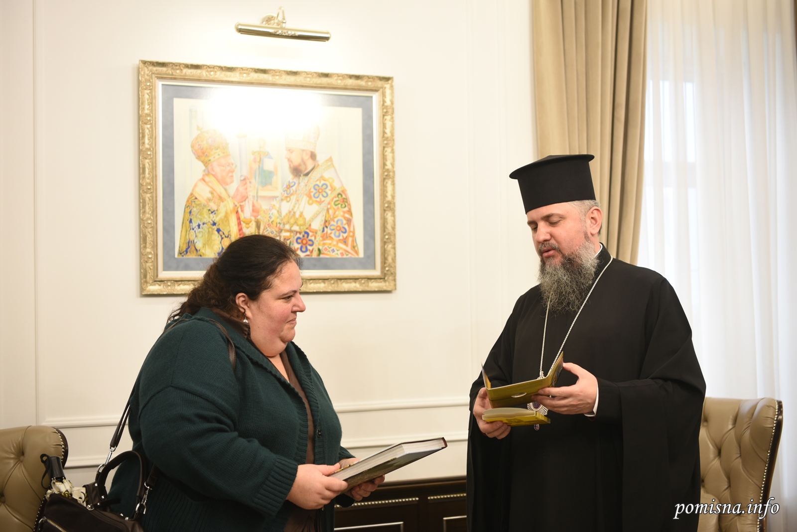 Відбулася зустріч Митрополита Епіфанія з очільницею Музею Голодомору Лесею Гасиджак