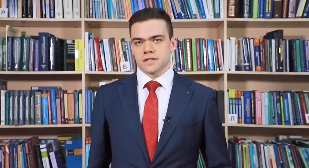 Propaganda video with Russian students supporting the war