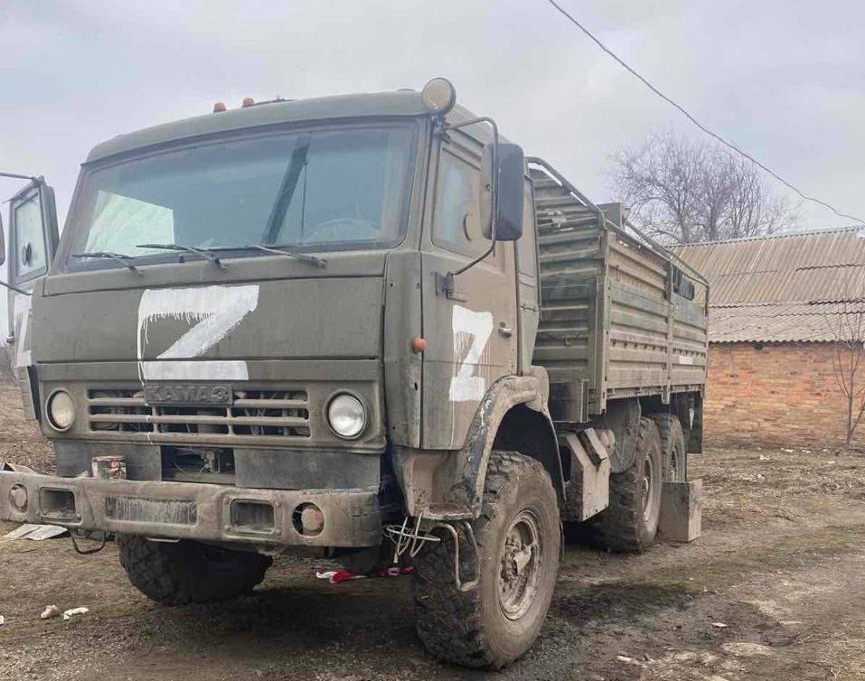 Трофейна техніка російських окупантів із позначками Z
