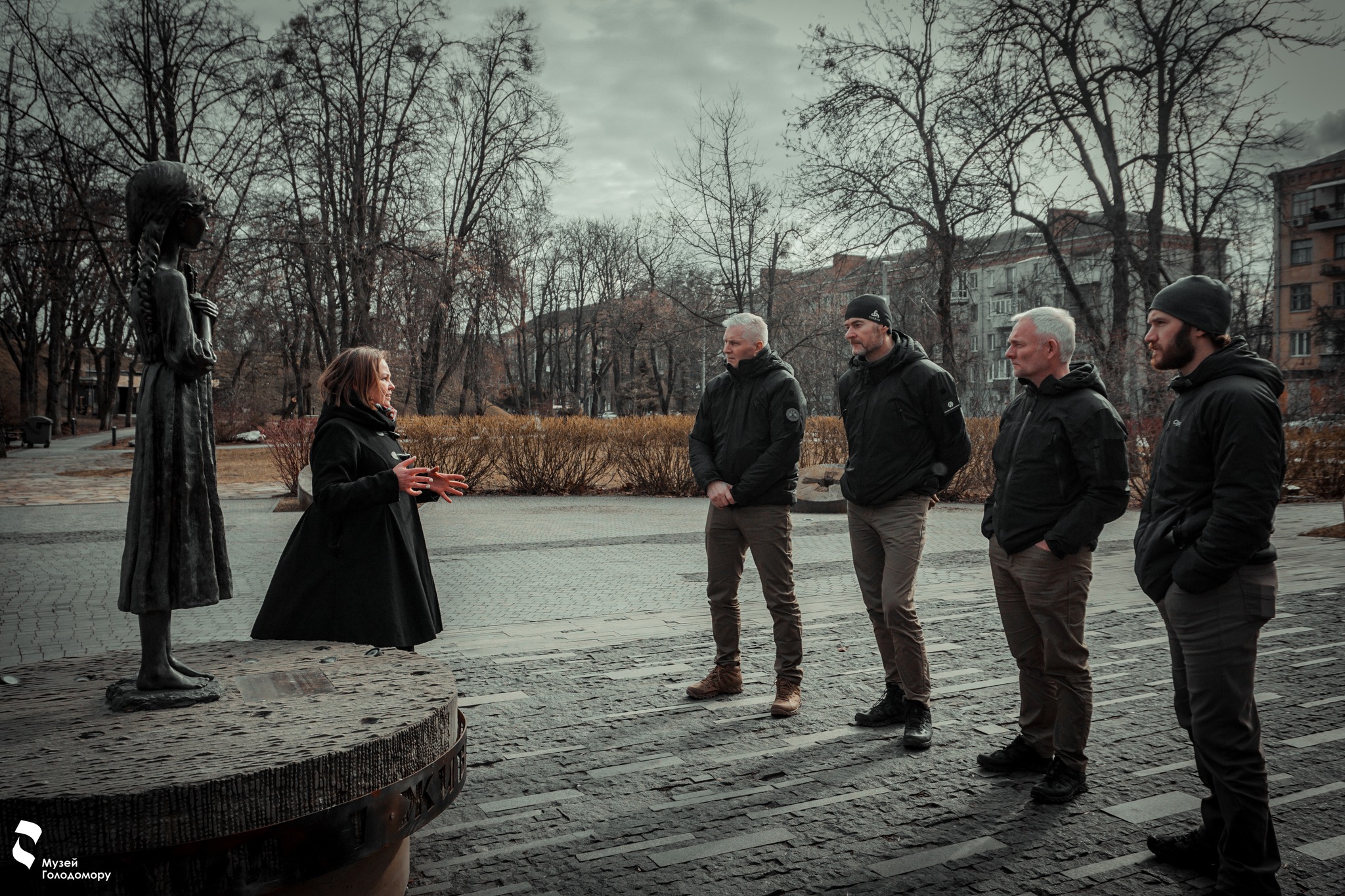 A delegation of representatives of Kyiv’s partner cities visited the Holodomor Museum
