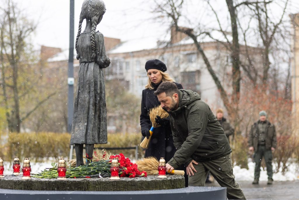 The state leadership honoured the memory of the Holodomor victims